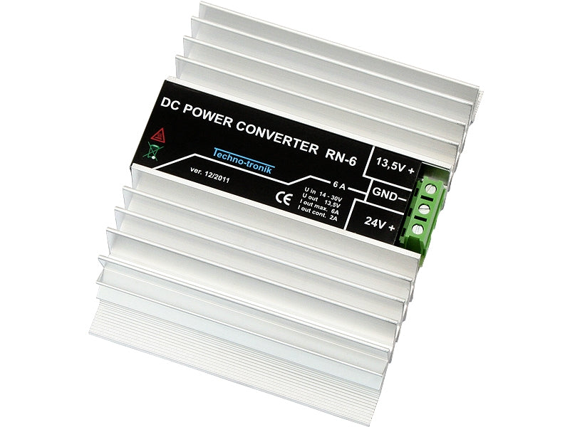 Omvormer van 24V naar 12V - cont. 4A - max. 16A - RN16 Omvormer van 24V naar 12V - cont. 4A - max. 16A - RN16